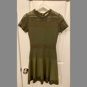 Michael Kors Army Green A-line Dress
